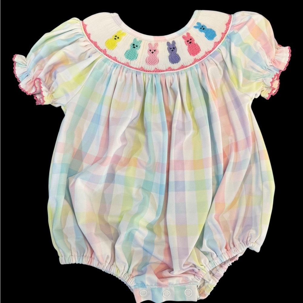 Easter bubble Pastel Plaid peeps